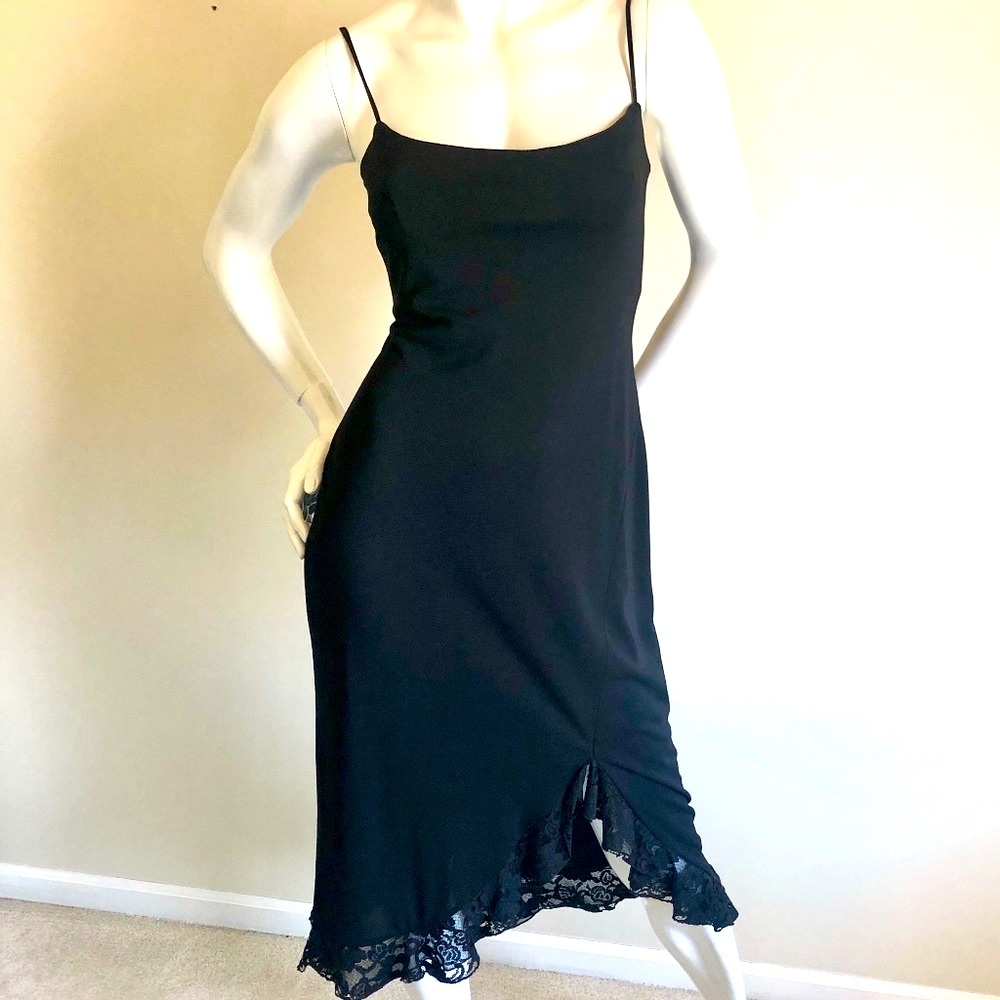 Cache Black Matte Jersey Dress